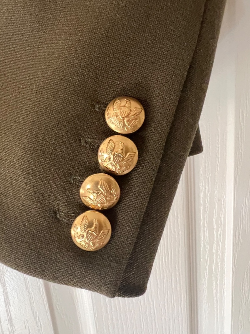 Smythe Olive Green Blazer Size 10 - Picture 7 of 9
